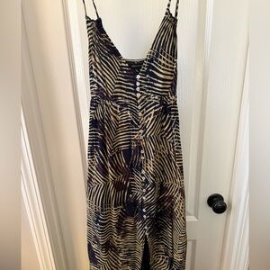 Urban Outfitters palm print midi dress